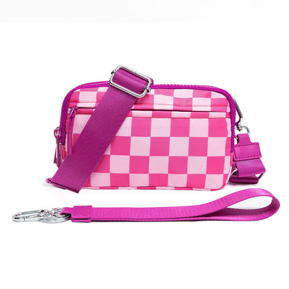 Double-layer Polyester Waterproof Outdoor Sports Running Crossbody Waist Bag