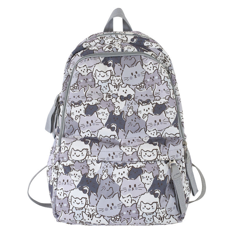 large capacity mori style student new graffiti backpack