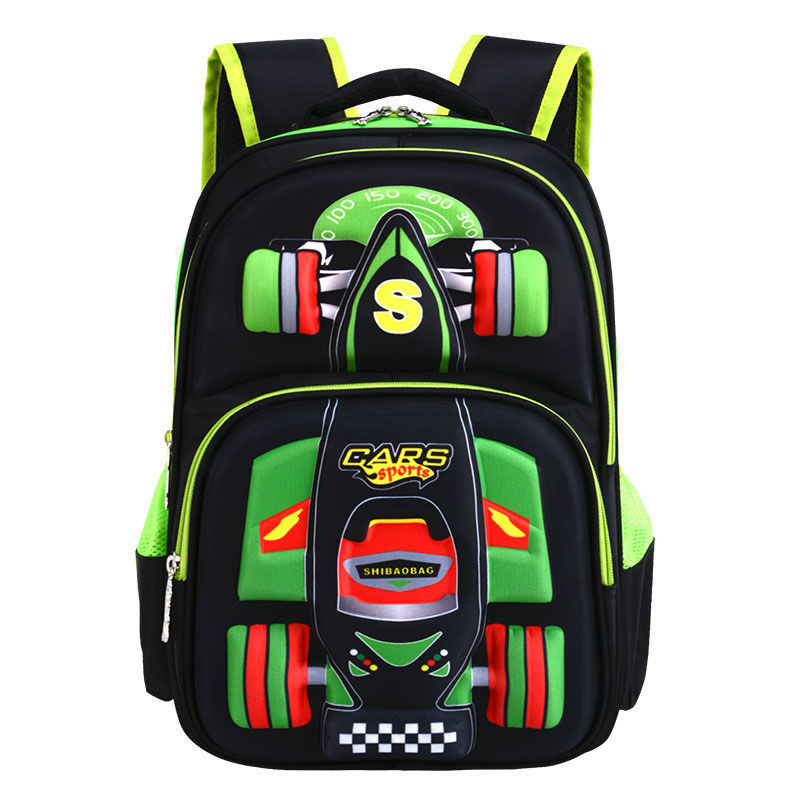 three dimensional car boys primary school trolley school bag