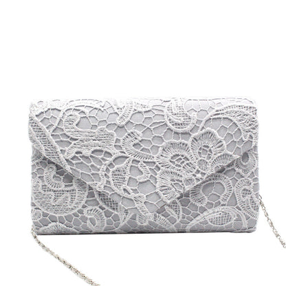 convenient beautiful and fashionable lace dinner bag with cover