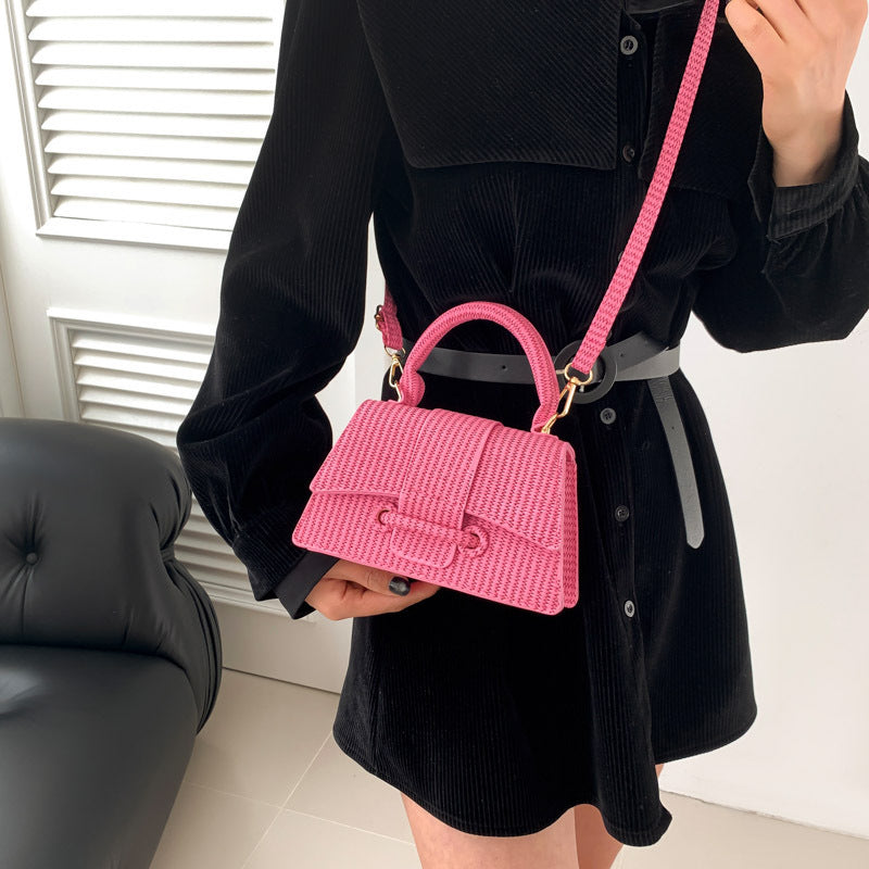 french fashion casual simple western style simple fashion shoulder messenger bag