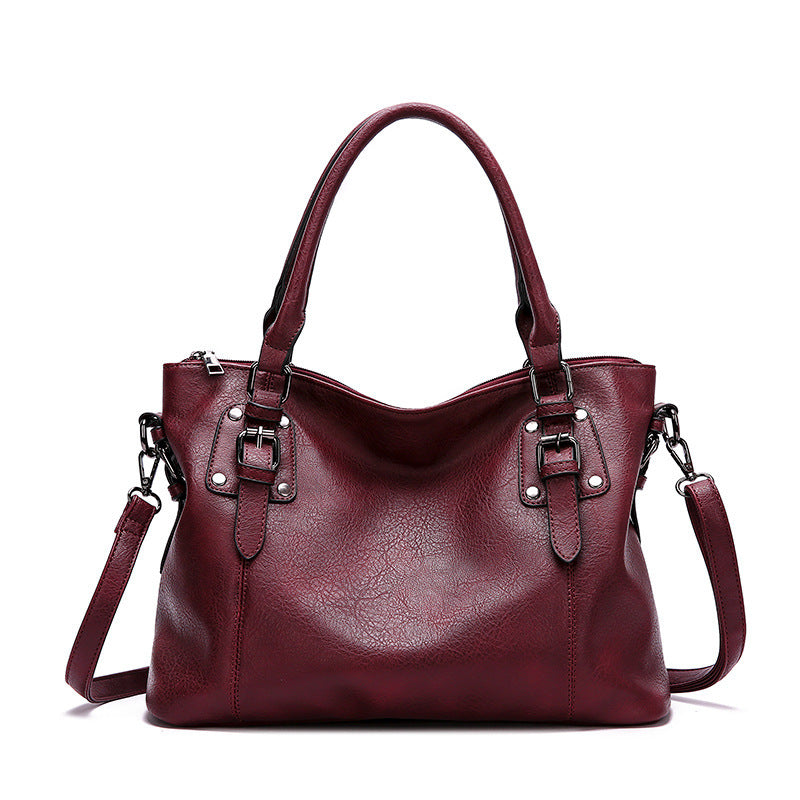 Women's Vintage Minimalist Shoulder Large-Capacity Crossbody Bag