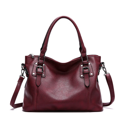 Women's Vintage Minimalist Shoulder Large-Capacity Crossbody Bag
