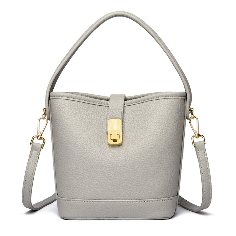 Fashionable Minimalist Multi-layer Single Shoulder Bag Niche Versatile Soft Leather