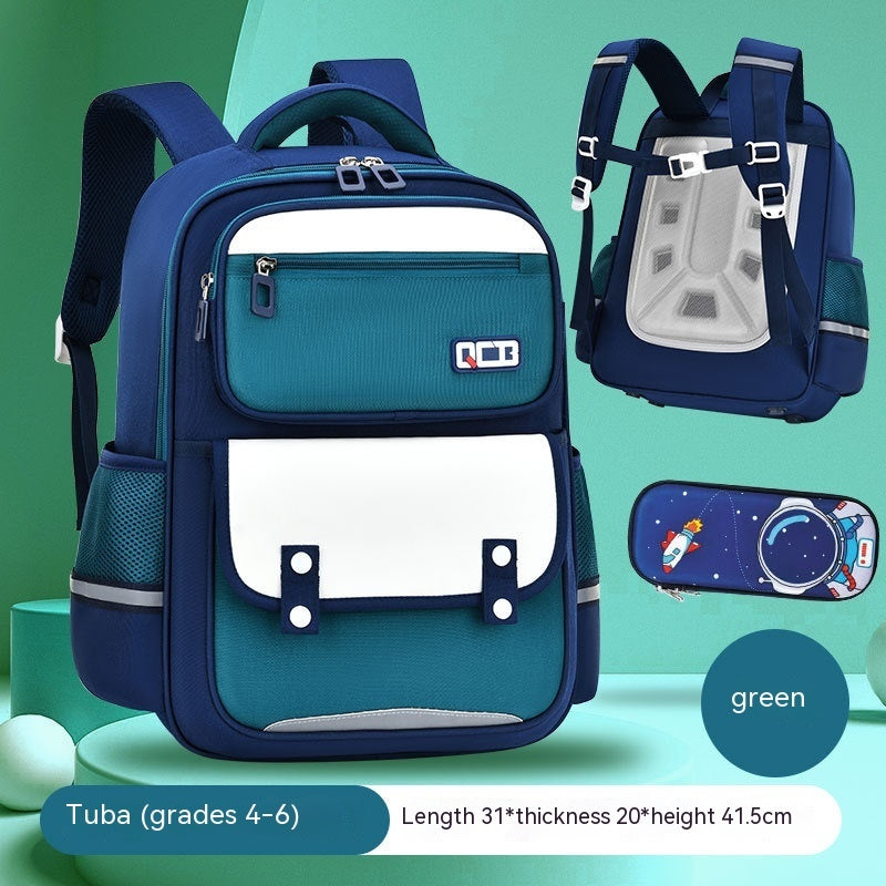 primary school student schoolbag lightweight spine protective burden reduction large capacity