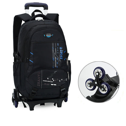 lightweight three wheeled childrens trolley school bag