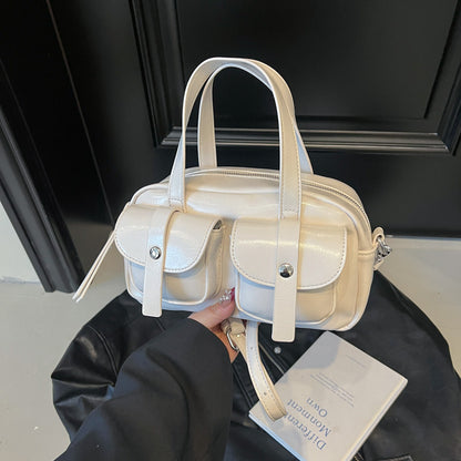 large capacity womens fashion shoulder messenger portable boston bag