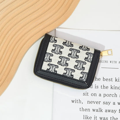 womens card bag canvas thousand bird grid