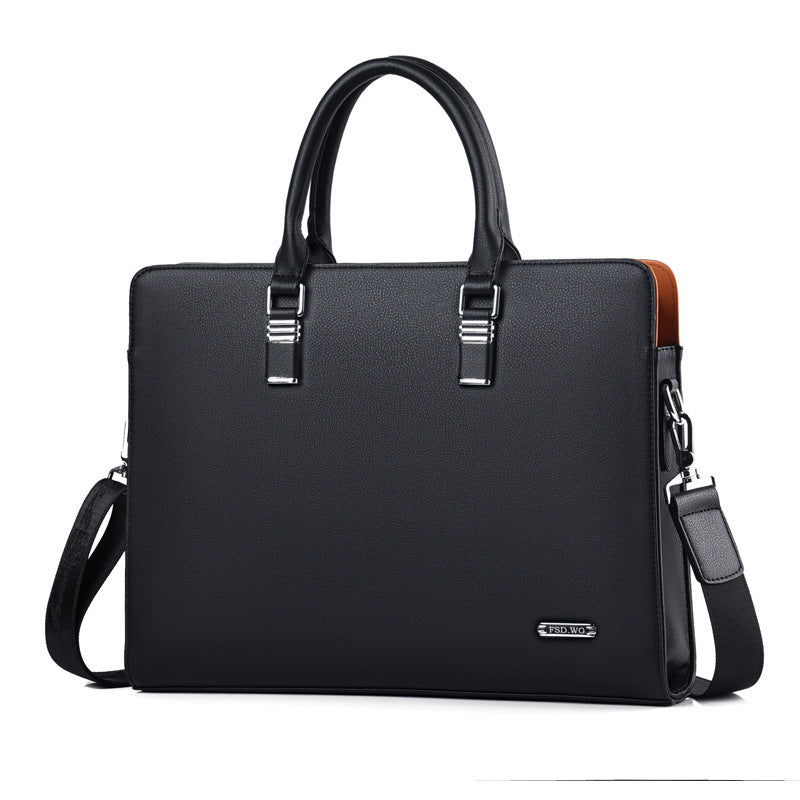 one shoulder messenger official document casual leather bag