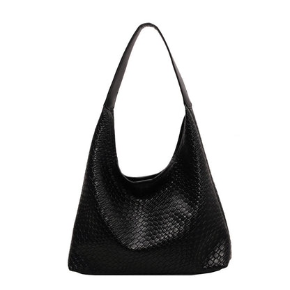 retro fashion woven embossed bag