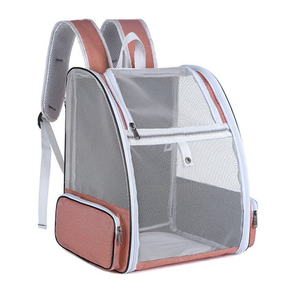 breathable pet backpack out shoulder cat bag