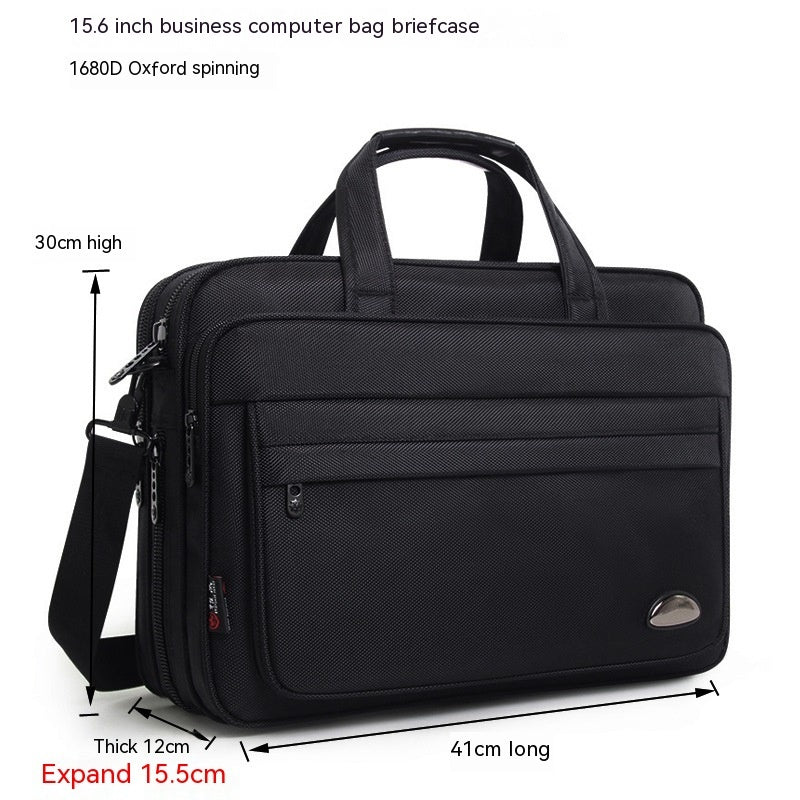 mens waterproof oxford large capacity briefcase