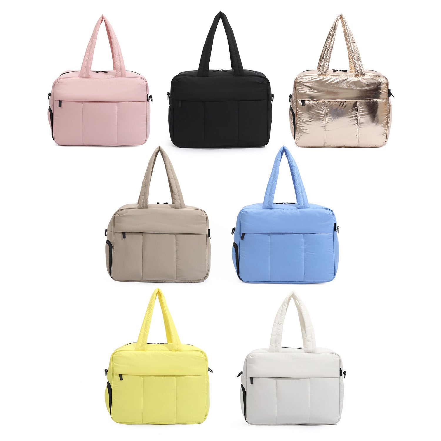 down handbags winter travel duffle bag with shoes compartment portable sports yoga gym fitness shoulder bags for weekender overnight tote women