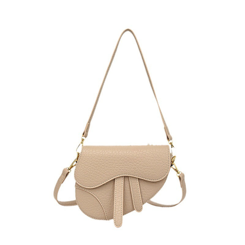 womens simple shoulder saddle crossbody bag