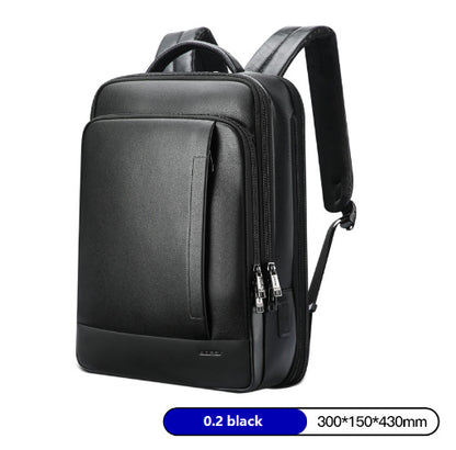 backpack leather backpack mens business trip first layer leather backpack computer bag