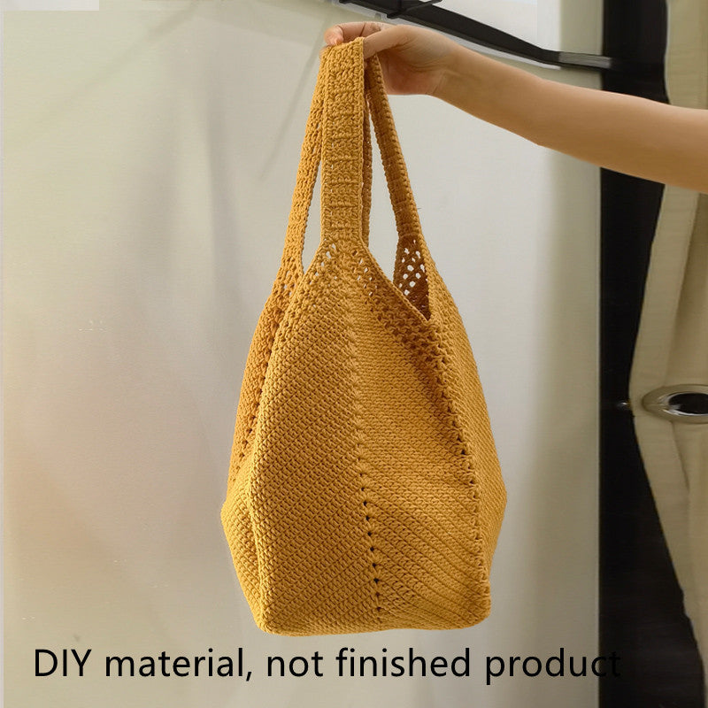 one shoulder crafts diy material woven bag