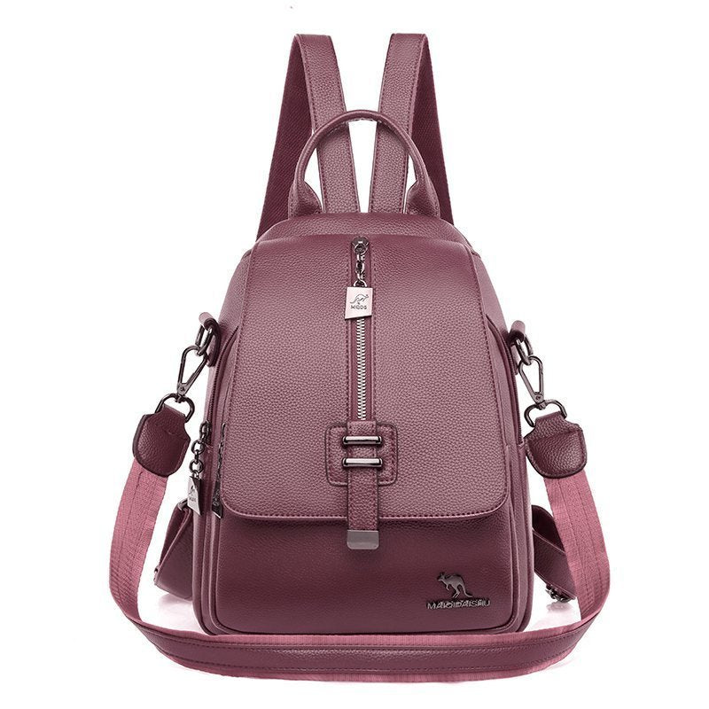 new fashion pu soft leather small backpack