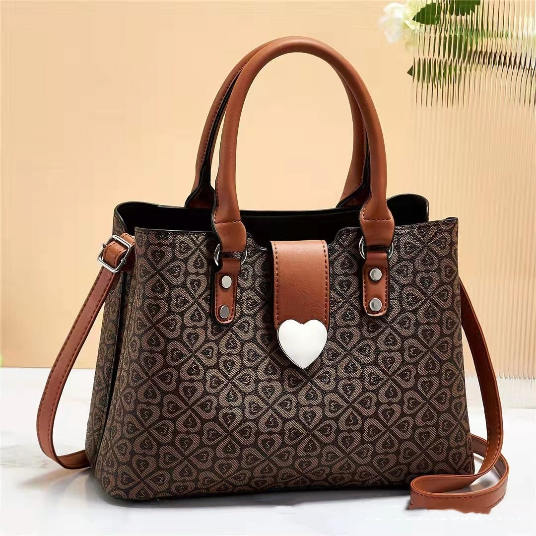 large capacity womens bag shoulder printing casual womens bag