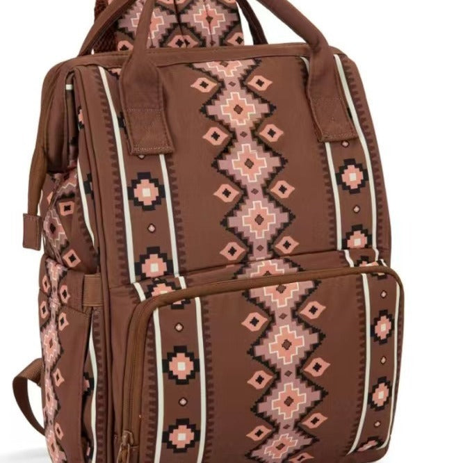 retro bohemian ethnic style backpack