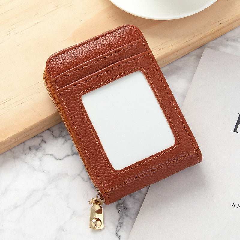 card holder womens anti degaussing mini and simple multi function