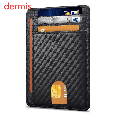 card holder leather foreign trade men rfid anti theft swiping european and american card holder male amazon hot products card holder