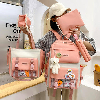 korean version of student backpack campus japanese harajuku fashion