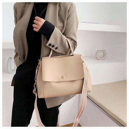Large-capacity Bag Tide Simple Foreign Trade Texture Messenger Bag Western Fashion One-Shoulder Atmospheric Handbag