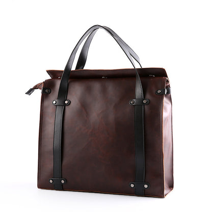 casual business document one shoulder diagonal computer mens bag