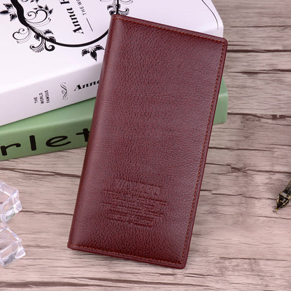 mens long wallet fashion business mens wallet