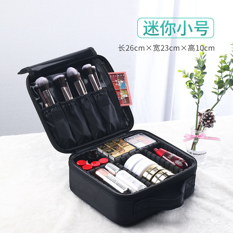 factory direct sales wholesale waterproof oxford cloth professional super large capacity cosmetic bag tattoo portable partition toolbox