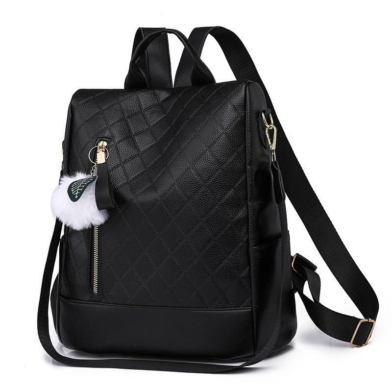 womens fashion soft leather preppy style backpack