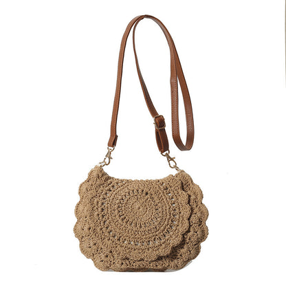 Hot Sale Lace Crossbody Cotton Thread Woven Bag All-match Women