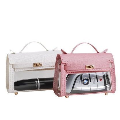 internet celebrity transparent handbag cross body bag storage bag