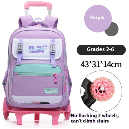 childrens trolley lightweight shoulder pad wear resistant large capacity spine protection backpack waterproof