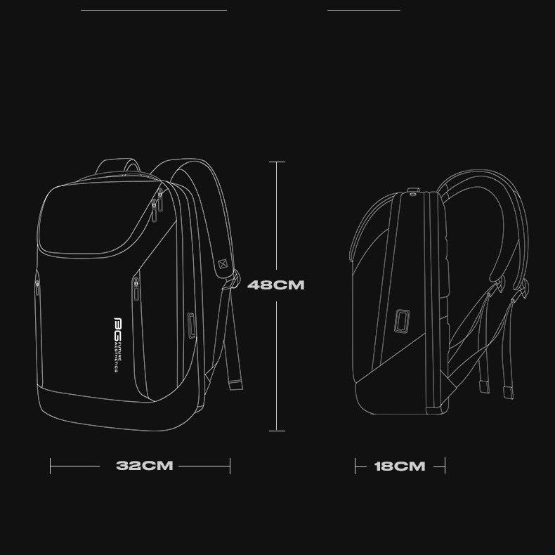 casual fashion mens computer backpack