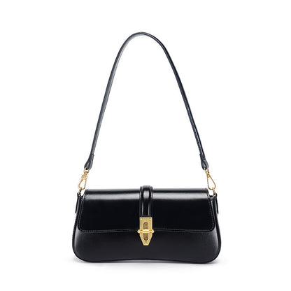 advanced texture wild baguette armpit crossbody leather womens bag