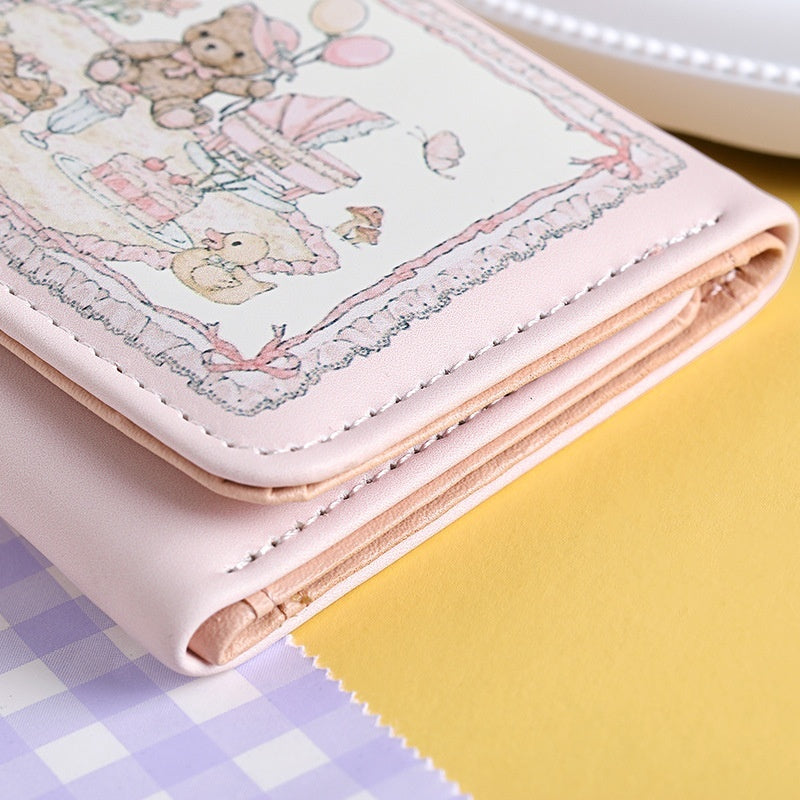 cartoon wallet cute original design multiple card slots female