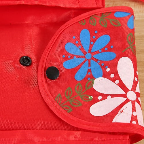 buckle handbag 210d oxford cloth wallet hidden hook folding shopping bag