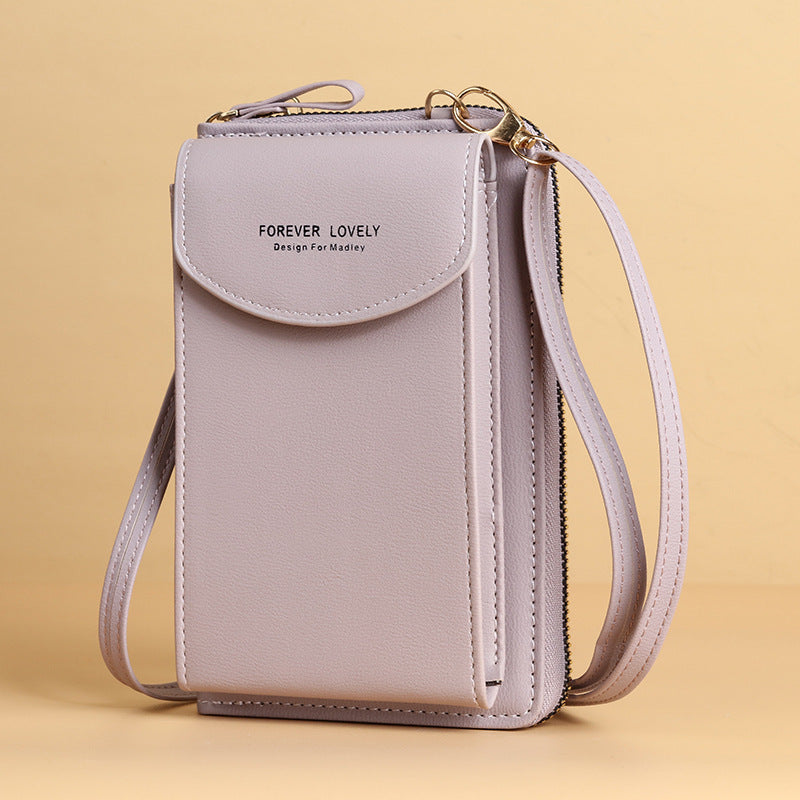 mobile phone crossbody bags clutch large capacity long wallet shoulder bag women