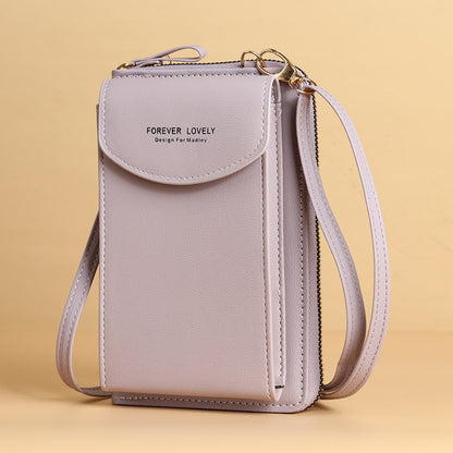 mobile phone crossbody bags clutch large capacity long wallet shoulder bag women