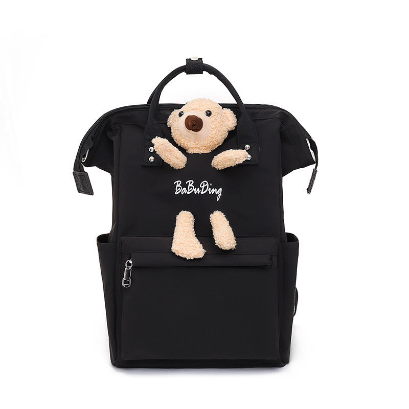 fashion cartoons on both shoulders bear doll casual bag