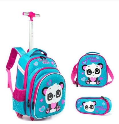 three piece trolley bag for primary school students