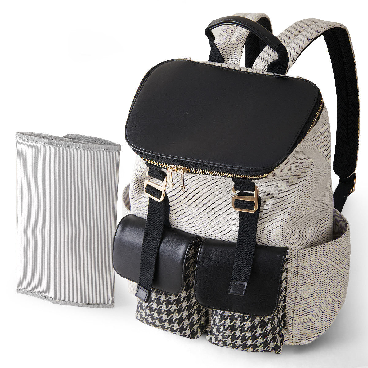 womens fashion multifunctional with diaper pad large capacity travel backpack