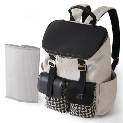 womens fashion multifunctional with diaper pad large capacity travel backpack