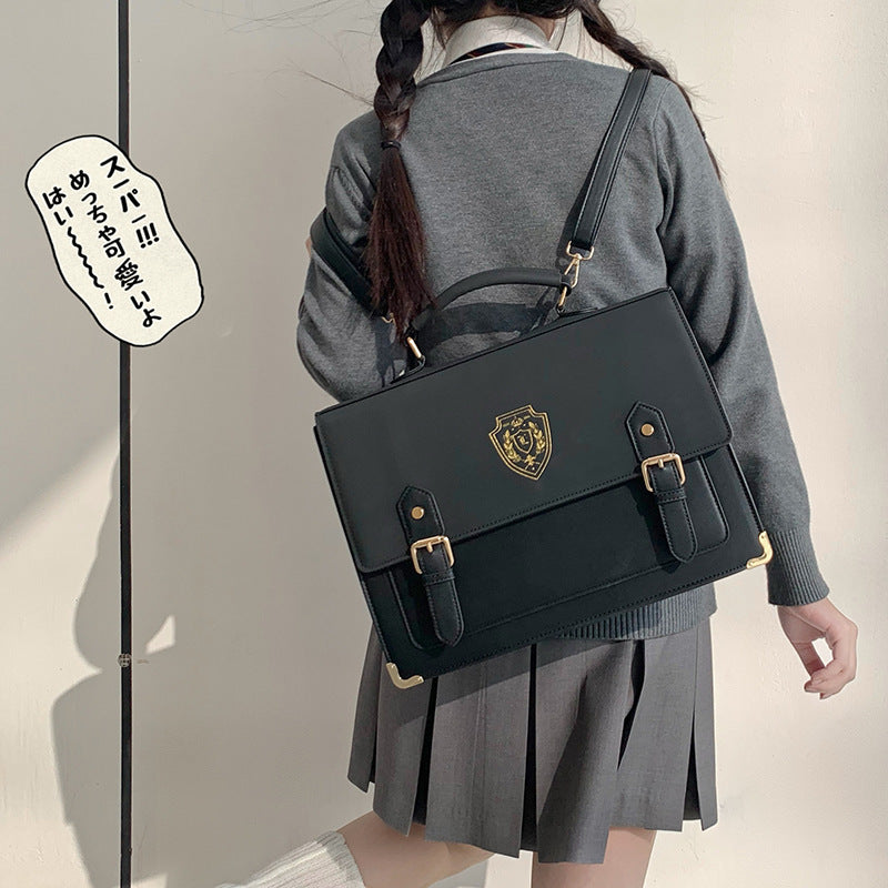 uniform college style one shoulder crossbody portable uniform bag