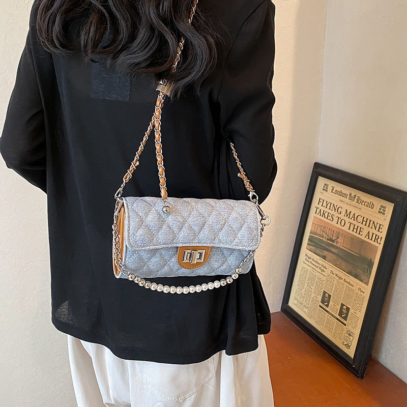 chic chanel style rhombus chain bag for women