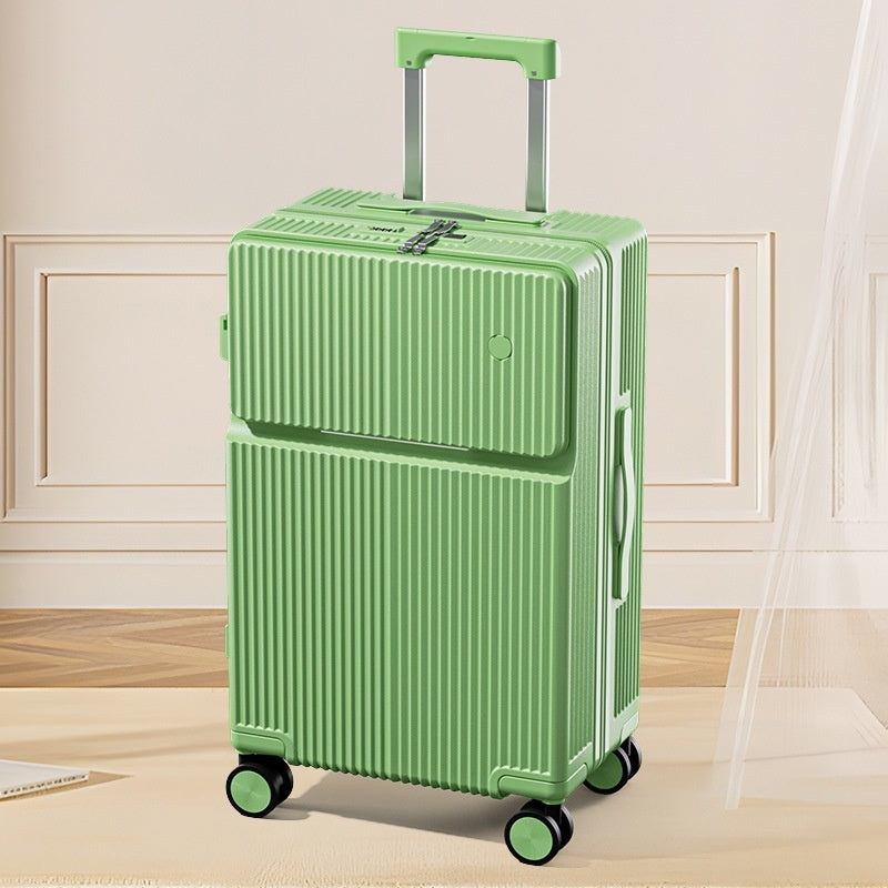 front half opening multifunctional luggage