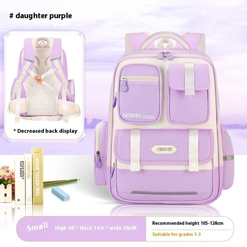 Children's Spine Protection Good-looking Multi-compartment Burden Reduction Schoolbag
