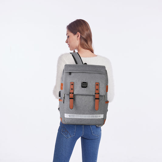 casual large capacity backpack student computer school bag