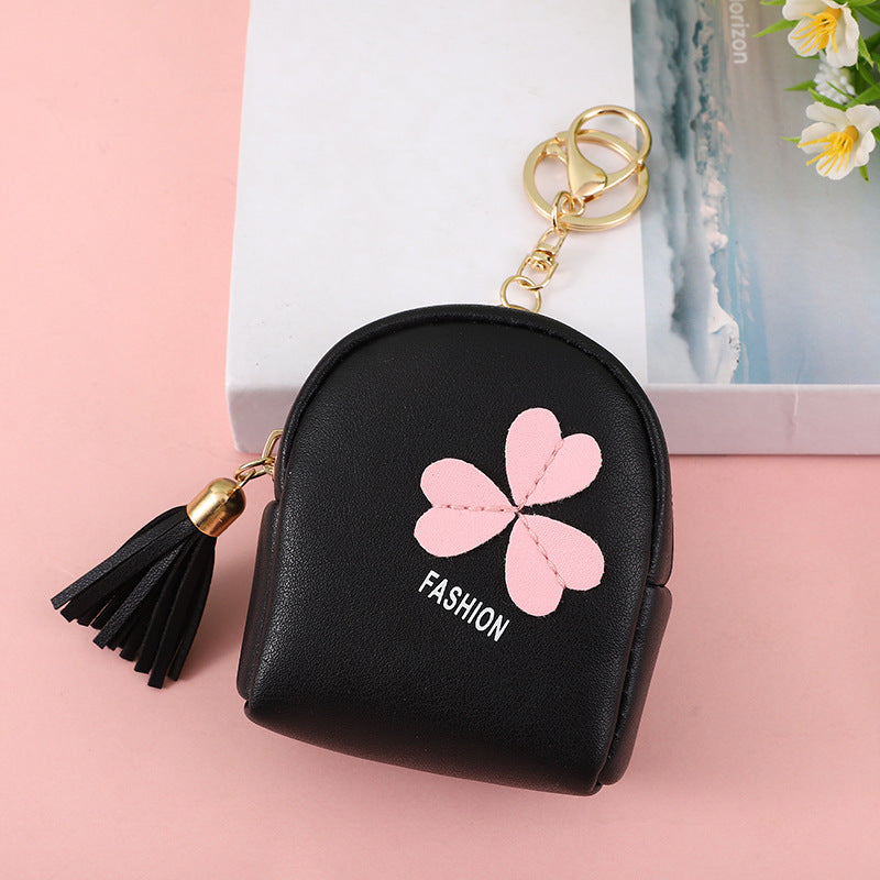 japan and south korea cute coin purse leather girl